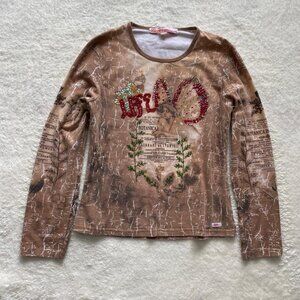 Y2K Miss Sixty Embellished Long Sleeve